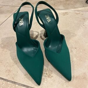 Zara Teal Women's Heels